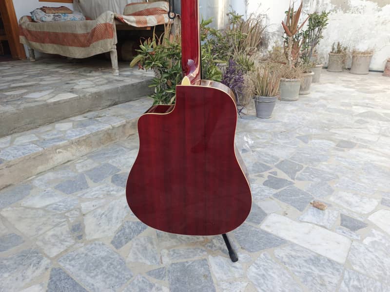 Red Jumbo Color Acoustic Guitar 12