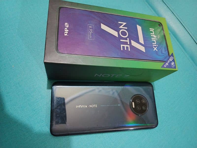 Infinix Note 7 6/128 with box everything is original and working 0