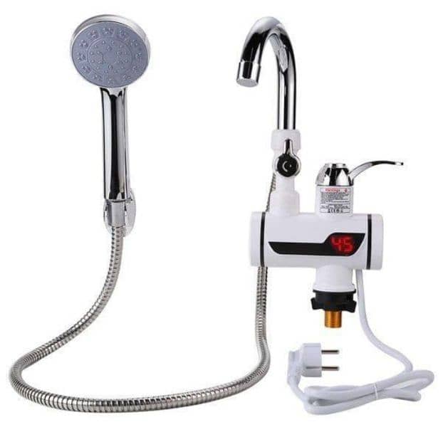 portable & Rechargeable Electric Heating water faucet with shower 5