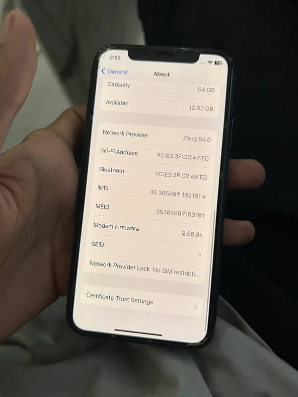 Iphone X 64 gb non approved 5