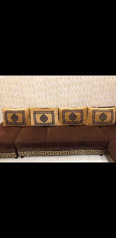 L SOFA CORNER 5 MONTH USED / 3+2+1+1 SOFA SET BRAND NEW 10