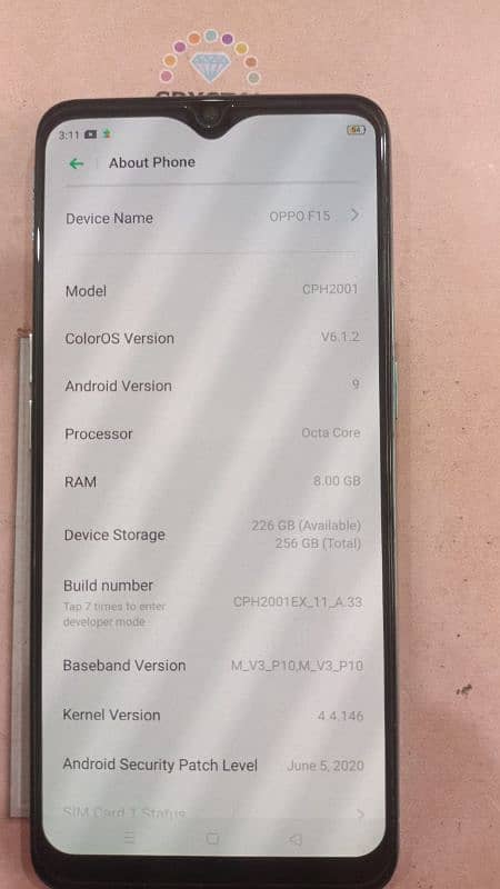 OPPO F15 just like new 8/256 memory 1