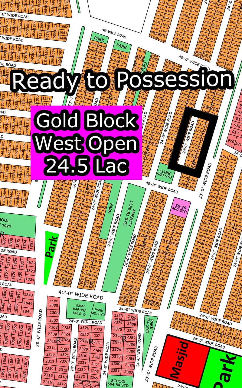 L - (Gold Block + West Open) North Town Residency Phase - 01 (Surjani) 1