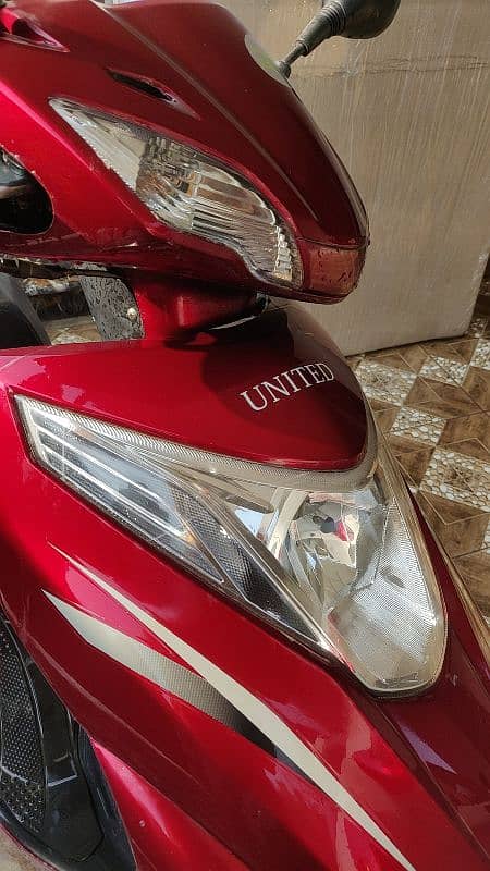 United Petrol Scooty number plate registered, for sale in Lahore 1