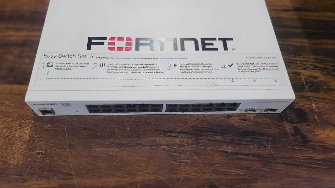 Fortinet FS-124D-POE Forti-Switch PoE managed Branded Used (With Box) 13