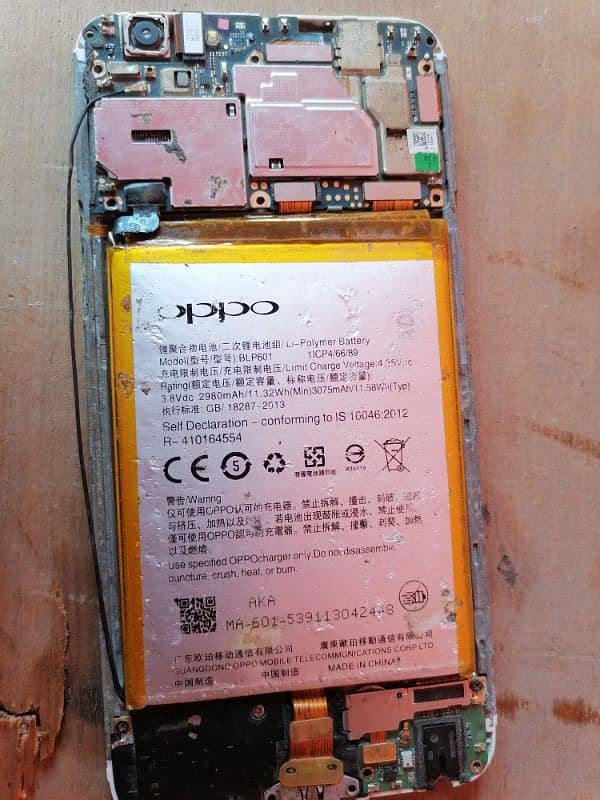 oppo f1s board and battery 1