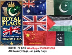 Country flags, UK flag, PTI flag , China flag, Palestine flag USA Flag