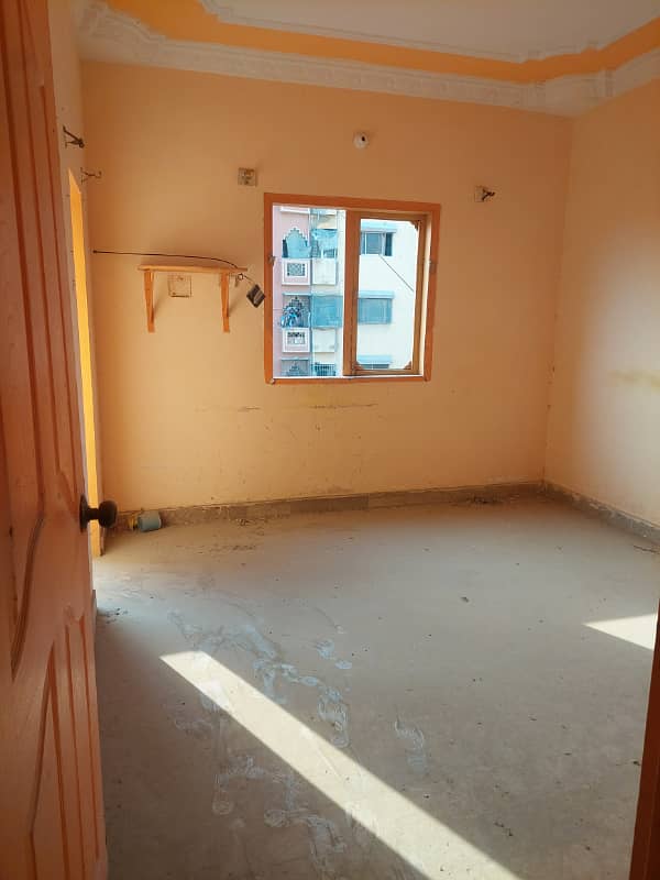 Flat for sale 100sq yard in main road Allah wala town korangi crossing 9