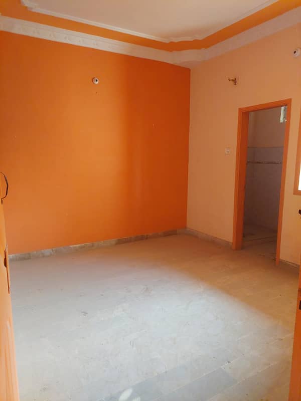 Flat for sale 100sq yard in main road Allah wala town korangi crossing 11