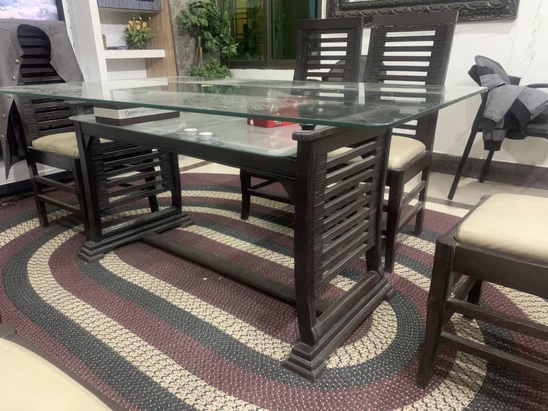 Dark Brown Dinning Table 0