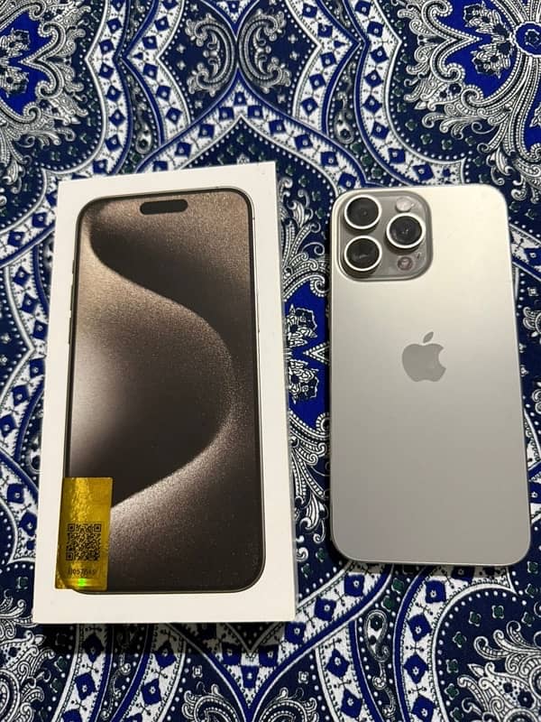 iPhone 15 pro max 256gb (pta approved) 0