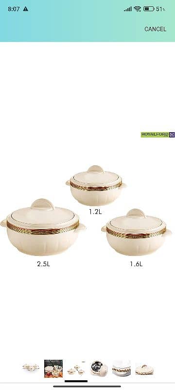 NEW imported hotpot set of three 1