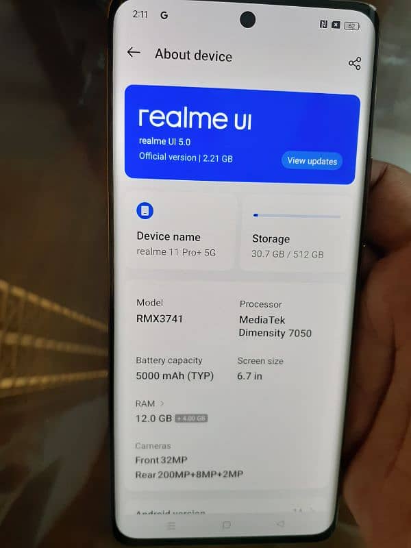 Realme 11 pro plus 5G Just Like new 2