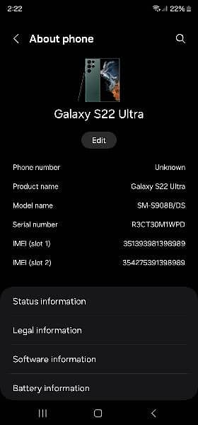 Samsung s22 ultra 7