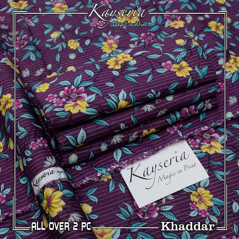  KHADDER KAYSERIA MAGIC IN PRINT 2pc. With free home delivery. 16