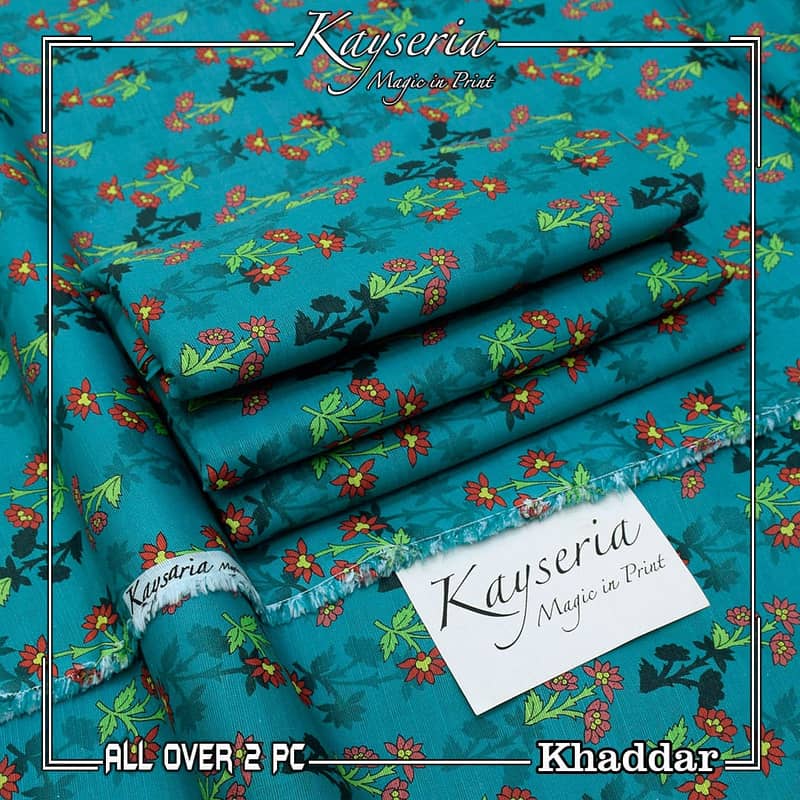  KHADDER KAYSERIA MAGIC IN PRINT 2pc. With free home delivery. 17