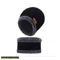 beanie  whool cap with neck warmer. . cash on delivery  available