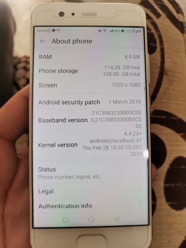 Huawei P10 4 / 128 pta approved 5