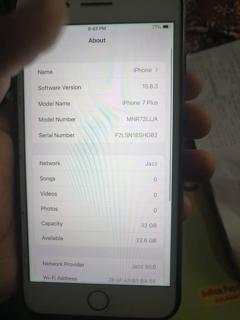 iPHONE 7PLUS PTA APPROVED 32gb no issu 11