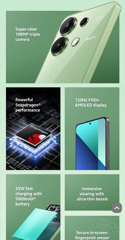 Redmi Note 13.8/256  colour-Mint Green 1