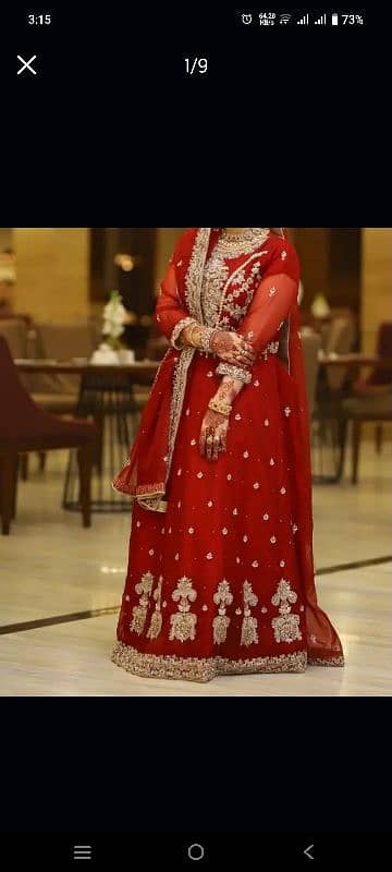 barat dress lehnga choli red lehnga/ wedding dress 7