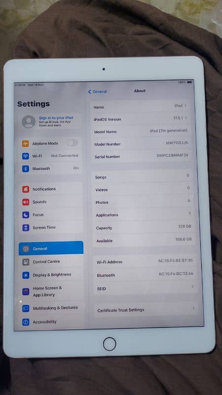 ipad 7th gen non PTA 0