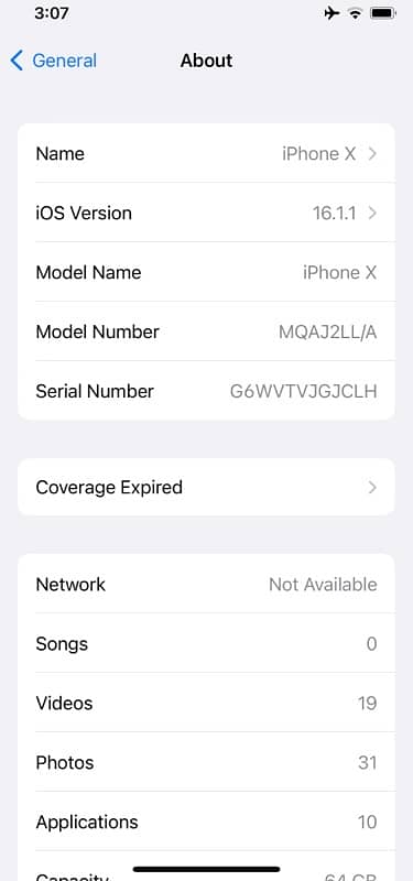 IPhone X 64gb (Pta approved) 7