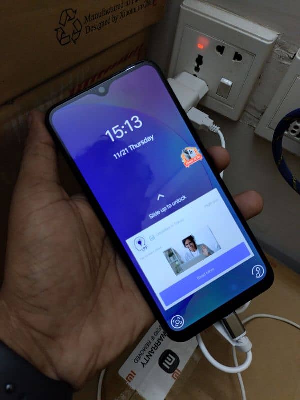 Vivo y17 starry blue 4gb+128 with box 0