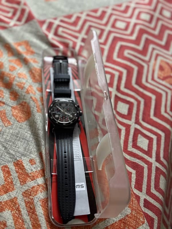 swatch watch with black strap 0