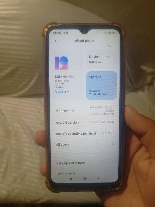 Redmi 9c 3+1/64 excellent set just front camera not working 2