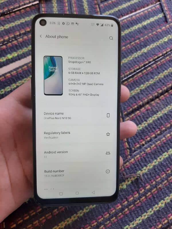 Oneplus n10 6Gb 128Gb gaming phone Sim Working 1