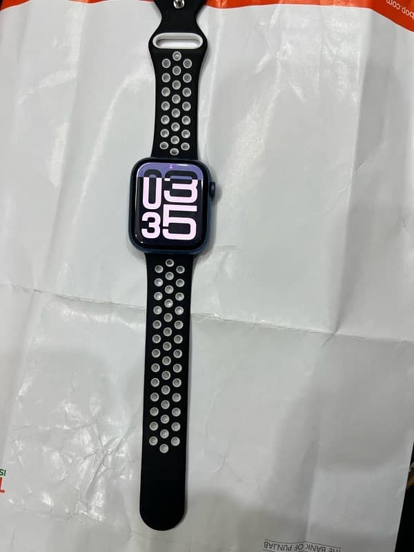 Apple watch series 7 45mm, blue clor 0