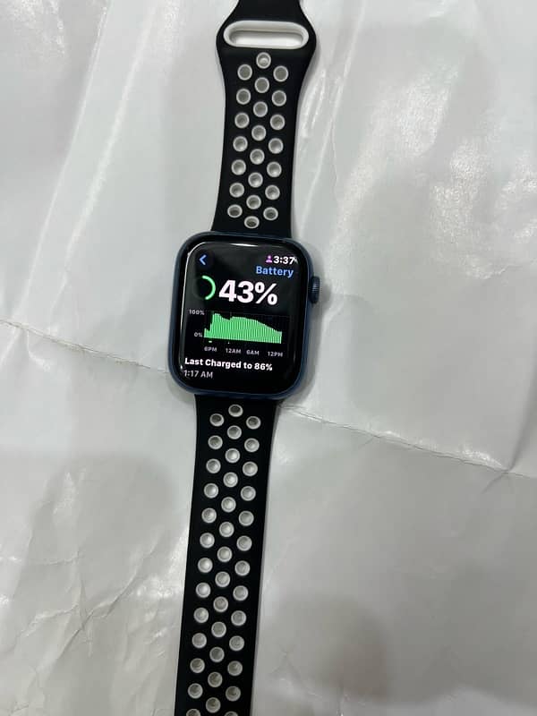 Apple watch series 7 45mm, blue clor 1