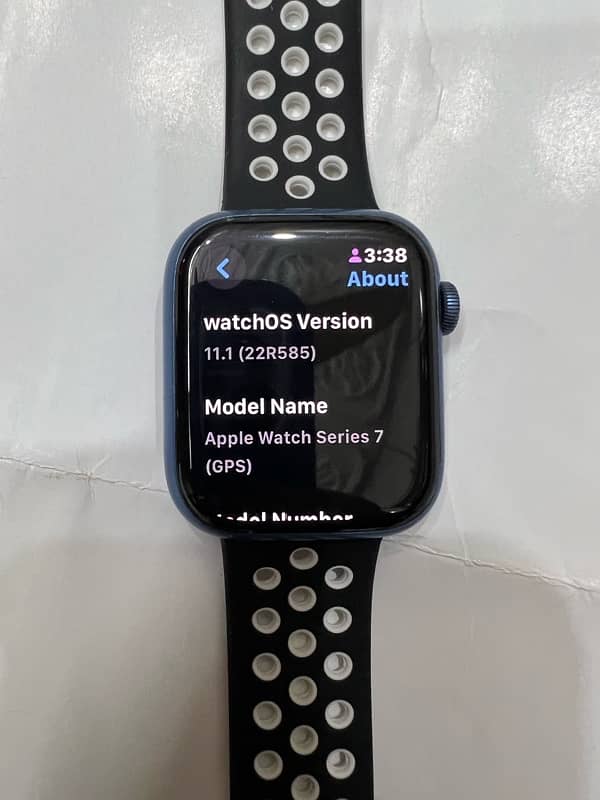 Apple watch series 7 45mm, blue clor 3