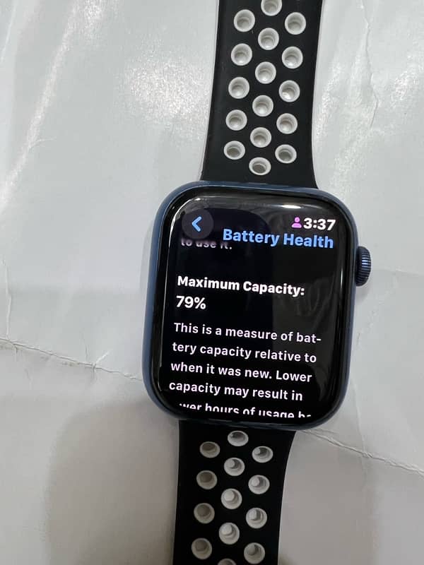 Apple watch series 7 45mm, blue clor 5