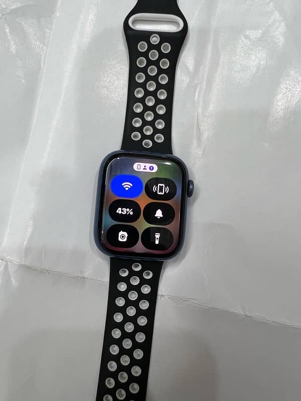 Apple watch series 7 45mm, blue clor 7