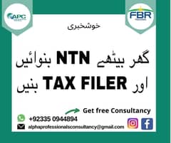 Company registeration, Income Tax Return, Sales Tax, FBR, Tax Filer,