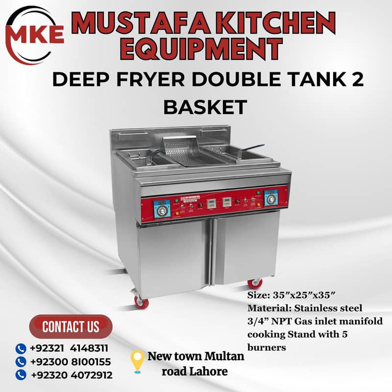 Deep fryer (16) litre Hot Plate/fryer /Display Counter SS Best qualit 3