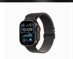 Apple Watch Ultra 2 Black Titanium milaneses Loop