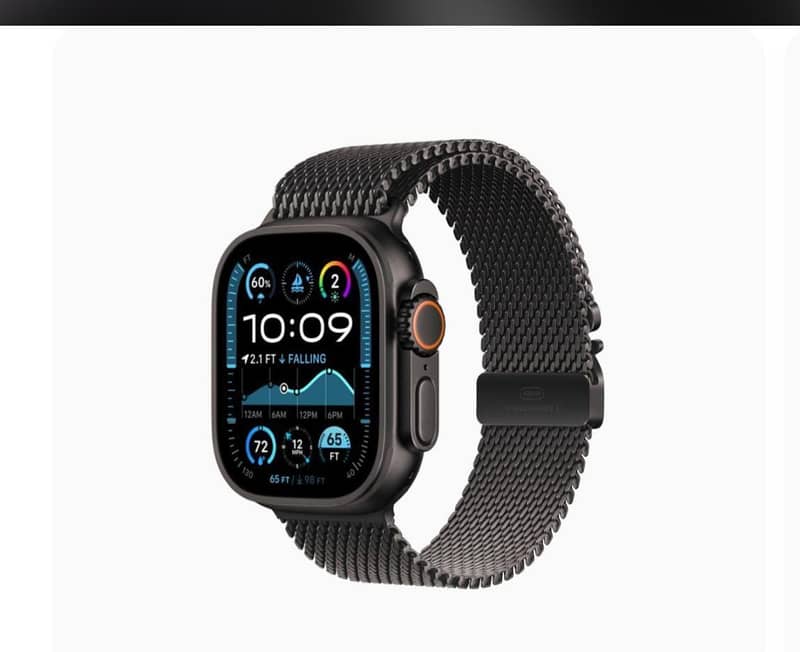 Apple Watch Ultra 2 Black Titanium milaneses Loop 0