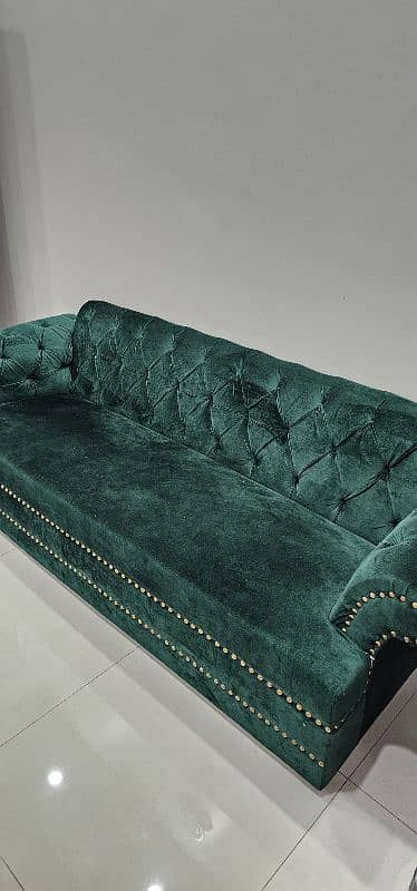 Bottle Green 3-Seater Sofa 0