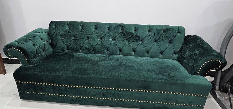 Bottle Green 3-Seater Sofa 1