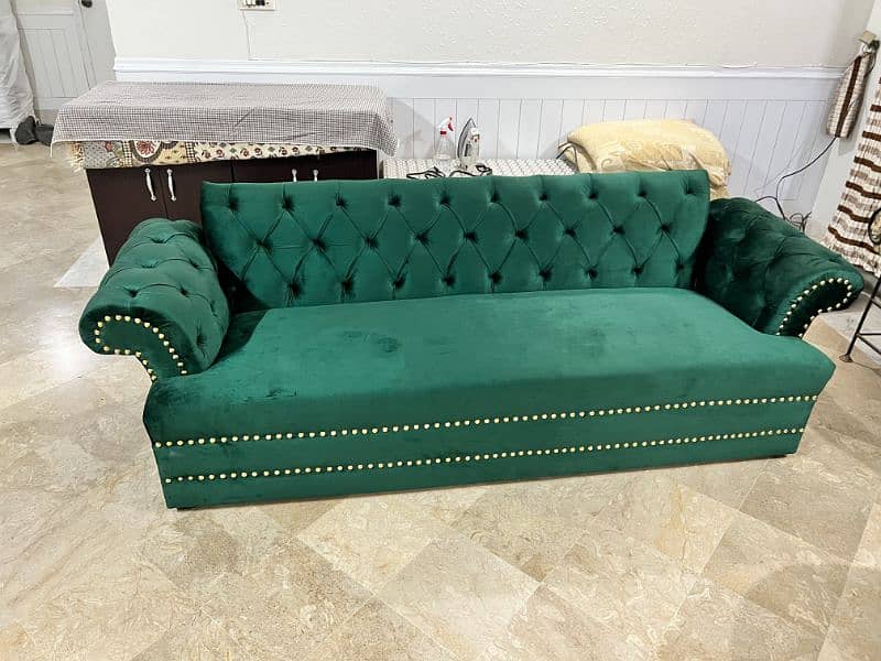 Bottle Green 3-Seater Sofa 3