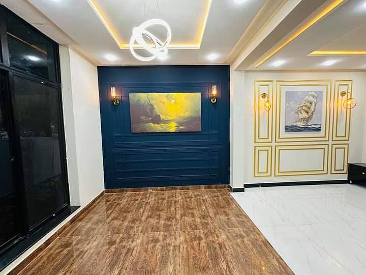 10 Marla brand new designer ground portion for rent Brand New Bahria town Rawalpindi phase 8 9