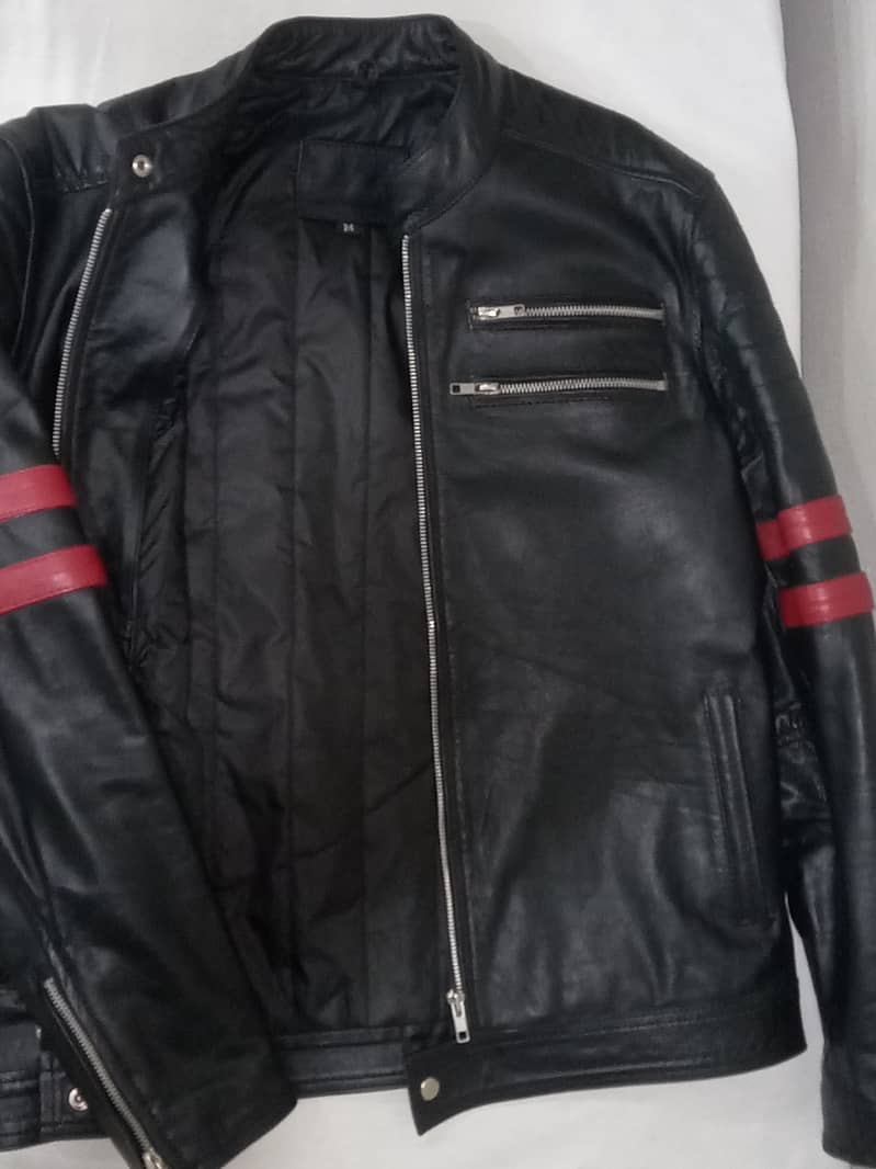 Black Cow Leather Jacket 1