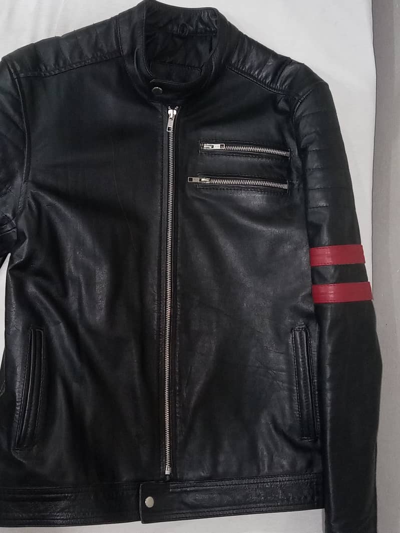 Black Cow Leather Jacket 2