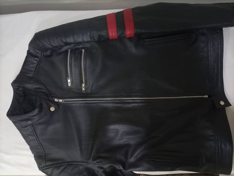 Black Cow Leather Jacket 4