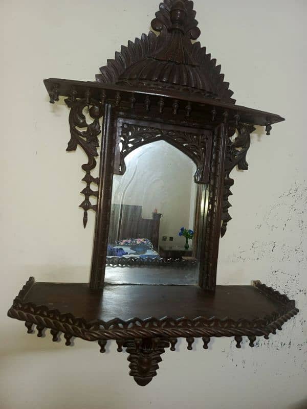 Beautiful, elegant and wooden mirror 0