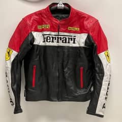 Leather Jacket Motorcycle Ferrari Michelin