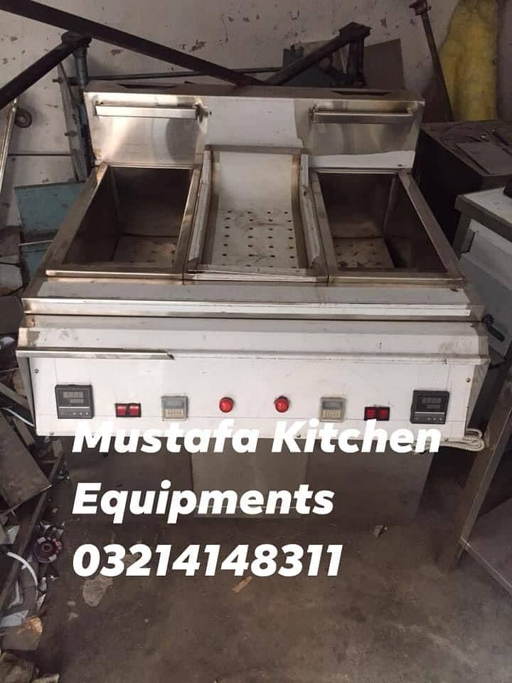 Deep fryer (16) litre Hot Plate/fryer /Display Counter SS Best qualit 1